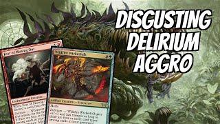 DISGUSTING Delirium Aggro | Gruul Fomo | Duskmourn Standard Bo3 | Mythic Rank | MTG Arena