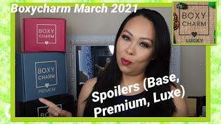 Boxycharm March 2021 Spoilers All 3 Boxes - Giveaway Winner