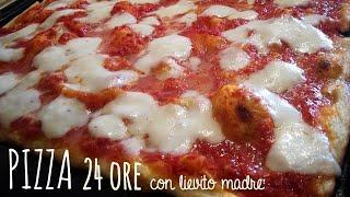 PIZZA con LIEVITO MADRE ricetta estiva, 24 ore di lievitazione