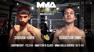 Sharam Habib (Spartacus MMA) Vs. Sebastian Simic ( Great Danes Fight Club)