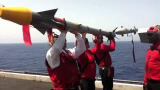 Loading an AIM-9X Sidewinder