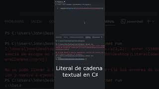 #Shorts || Uso del literal de cadena textual en C @InfoToolsSV [2022]