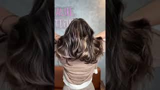 Ash brown highlight hair by moir salon #haircolor #hair #hairstyle