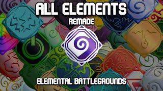 Showcasing All Elements (Remade) | Elemental Battlegrounds - Roblox