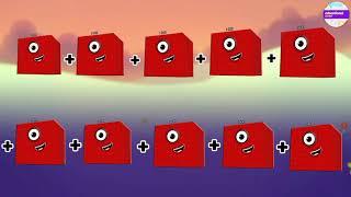 NUMBERBLOCKS ADDING UP TO 10 GIANT NUMBERS | ADDITION OF BIG NUMBERS | @Educationalcorner110