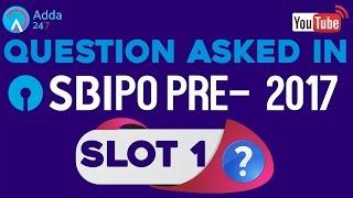 SBI PO PRE | Questions Asked In SBI PO PRE SLOT 1 | Online Coaching for SBI IBPS Bank PO