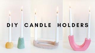 3 DIY candlestick or tapered candle holders ️ (West Elm & designer inspired)