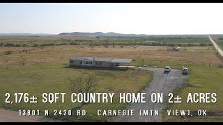 Mountain View Oklahoma Land Home For Sale