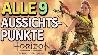 Horizon Forbidden West alle 9 Aussichtspunkte Lösungen Aussichtspunkt-Türme Walkthrough 2 deutsch