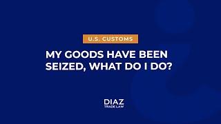 MY GOODS HAVE BEEN SEIZED BY CUSTOMS – WHAT DO I DO?