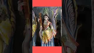 kumartuli maa Saraswati Idol making with clay#shorts#viral#video #kumartuli#Murti