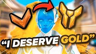 This BRONZE says they're in ELO HELL, so we put them in a GOLD lobby to prove it (Overwatch 2)