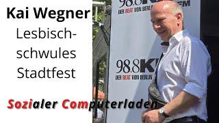 Kai Wegner der Regierender Bürgermeister von Berlin besucht Lesbisch-schwules Stadtfest #kaiwegner