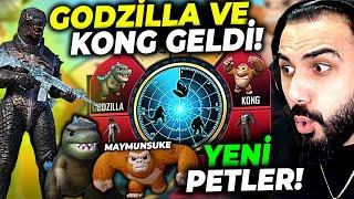 GODZİLLA VE KONG SONUNDA GELDİ!! YENİ PETLER EFSANE!! | PUBG MOBILE