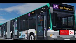 Trajet sur la ligne de bus 95 RATP| Roblox |