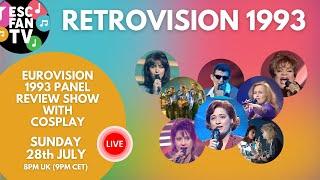 ESC Fan TV Live - RetroVision 1993 - Cosplay Panel Review of Eurovision 1993