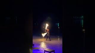 Thailand beach fire show 