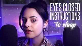 ASMR EYES CLOSED Instructions to SLEEP  Ear to Ear Whispers & Games