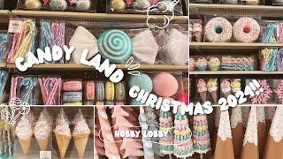 Candy Land Christmas Home Decor 2024!! | Hobby Lobby Christmas Ornaments