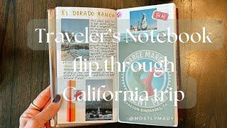 Traveler’s Notebook flip through.. from our California trip!