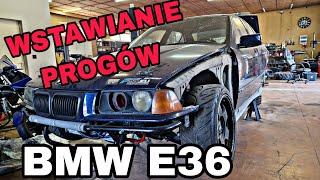 Spawam reperaturki progów w driftowozie BMW e36