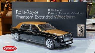 Kyosho Rolls-Royce Phantom Extended Wheelbase Scale 1:18 Black / Gold | Limited Edition | DieCast