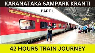 KARNATAKA SAMPARK KRANTI Express FIRST CLASS FULL TRAIN JOURNEY | Bangalore to Delhi Train Journey