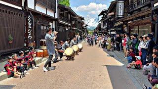 4K Walk Ancient Village of Japan - Most Beautiful Japanese Traditional Village Narai-juku, Nakasendo