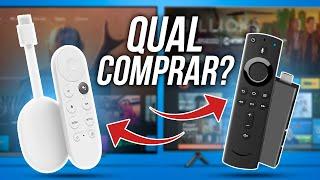 Chromecast com GOOGLE TV ou Fire TV Stick 4K? Qual a melhor opção?