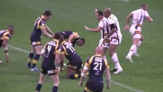 Leeds Go Close To Scoring And Zak Hardaker Has A Little Scuffle vs Bradford Bulls 20/07/2012 HD