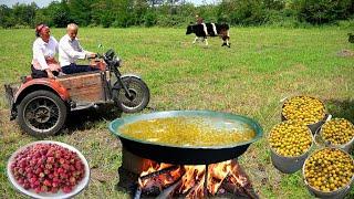 Grandma and Grandpa's WONDERFUL Delicious Day - AZERBAIJAN Rural Life