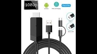 Maylowen 2 In 1 USB Type C/Micro USB To HDMI Cable Adapter