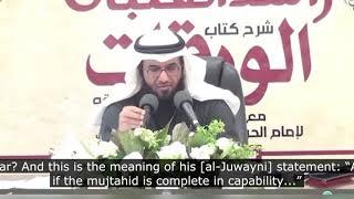 “Every one of his words will be a weight against him” - Sheikh Dr. Mutlaq al-Jasir