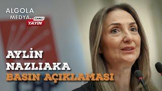 Aylin Nazlıaka, CHP Genel Merkezi'nde açıklama yapıyor - ANKARA / CANLI