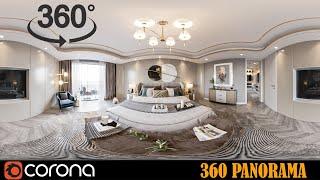 How to create interactive 360° panoramas in 3ds max with Corona Render