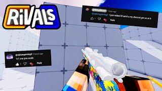 I 1v1'd my biggest hater in ROBLOX Rivals...