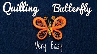 Very Easy Quilling Butterfly Tutorial | Willing For Begginers | Paper Quilting Art | Crafts Mania