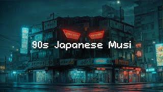 90s Japanese Music ️  Retro Vibes Nostalgic Japanese Town Ambience  Rain Sounds