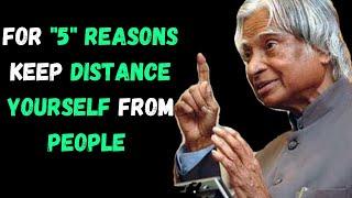 KEEP DISTANCE YOURSELF FROM PEOPLE FOR FIVE REASONS