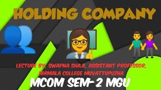 Holding Company AccountsMCOM Sem -2