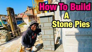 Stone pier Installation DIY