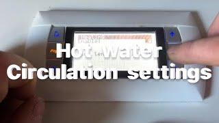 EcoForest - Setting hot water circulation times ( heat pump )