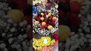 باقة ورد بالفواكه