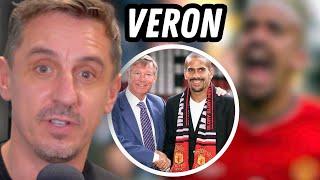 Gary Neville Explains Veron's Struggle at Man Utd: Tactical Clash!" {Interview Outtake}