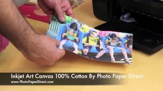 Inkjet Art Canvas 100% Cotton By Photo Paper Direct