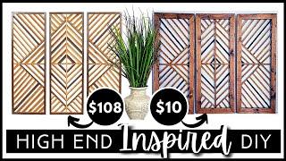 *NEW* HIGH END INSPIRED 3 Panel Wall Decor | DOLLAR TREE Items & Wood | Amazing Modern LOOK FOR LESS