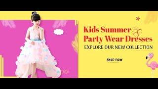 Party Dress for Girls Latest kids Party Wear Dresses 2019 Baby Gown Little Girls Western Dresses