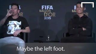 Ronaldo admits he wants Messi left foot