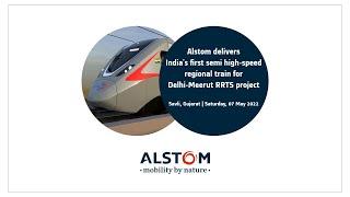 Alstom delivers India's first semi high-speed regional train for Delhi-Meerut RRTS project