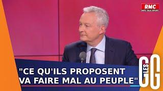 "Ce que le Nouveau Front populaire propose va faire mal au peuple" : Bruno Le Maire est face aux GG